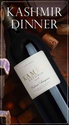 Kamen Estate Wines Kashmir Dinner